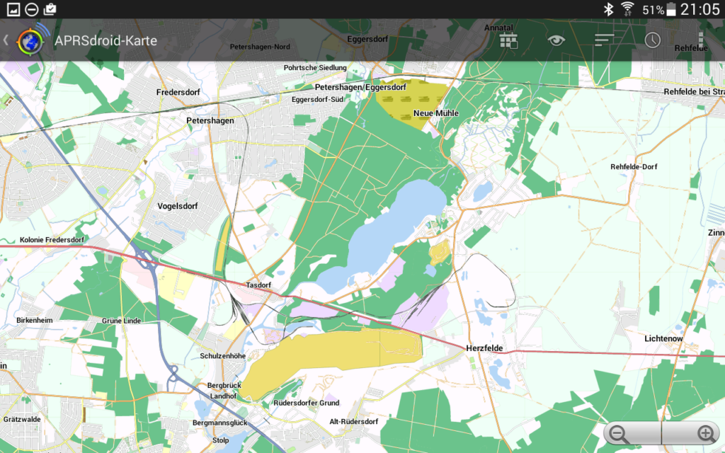 Using APRSdroid offline with OpenStreetMap › HAMSPIRIT.NET